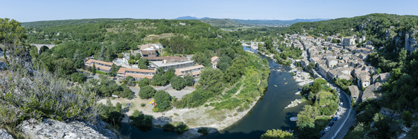 Vue village vacances Loucapitelle Ardèche